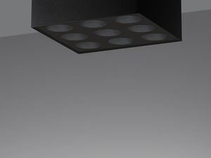 Miniaturka 2 - Wnętrze oprawy LED z sześcioma reflektorami, wykończenie matowe