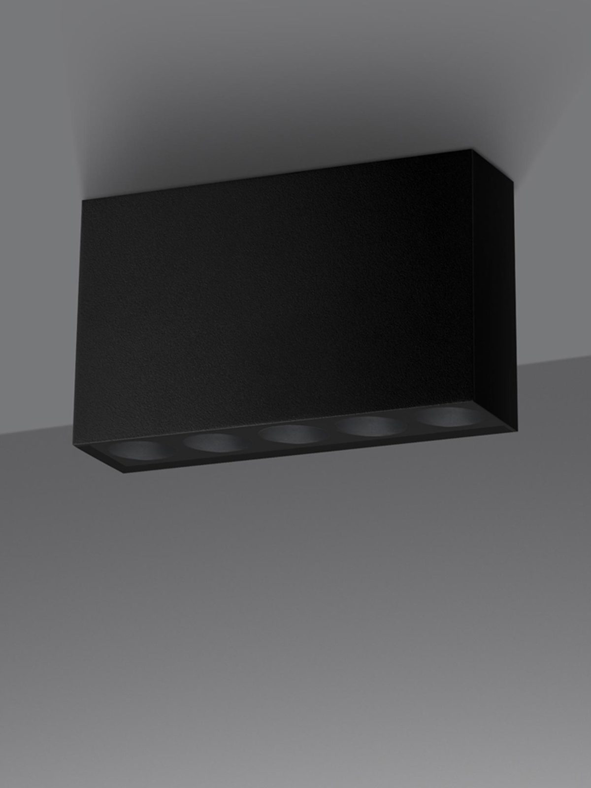 Nowoczesna czarna oprawa LED Nowoczesna czarna oprawa LED