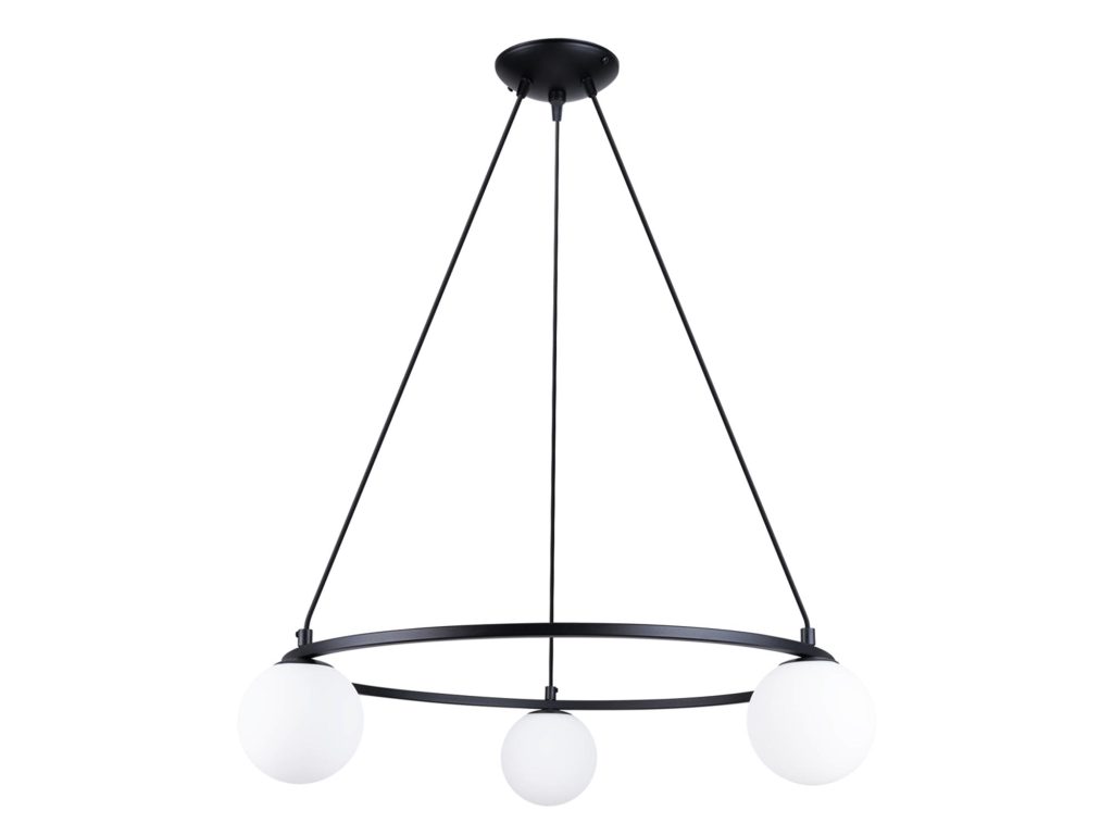 Żyrandol YOLA 3 czarny G9 LED 65cm do salonu