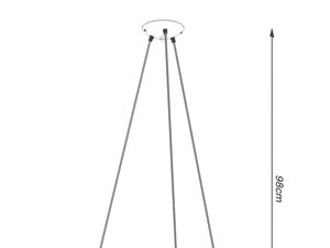 Miniaturka 8 - Rysunek techniczny okrągłej lampy wiszącej