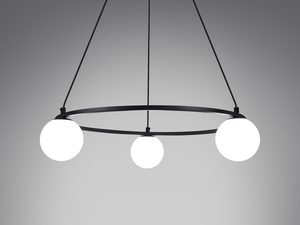 Miniaturka 3 - Designerska lampa wisząca z trzema kloszami