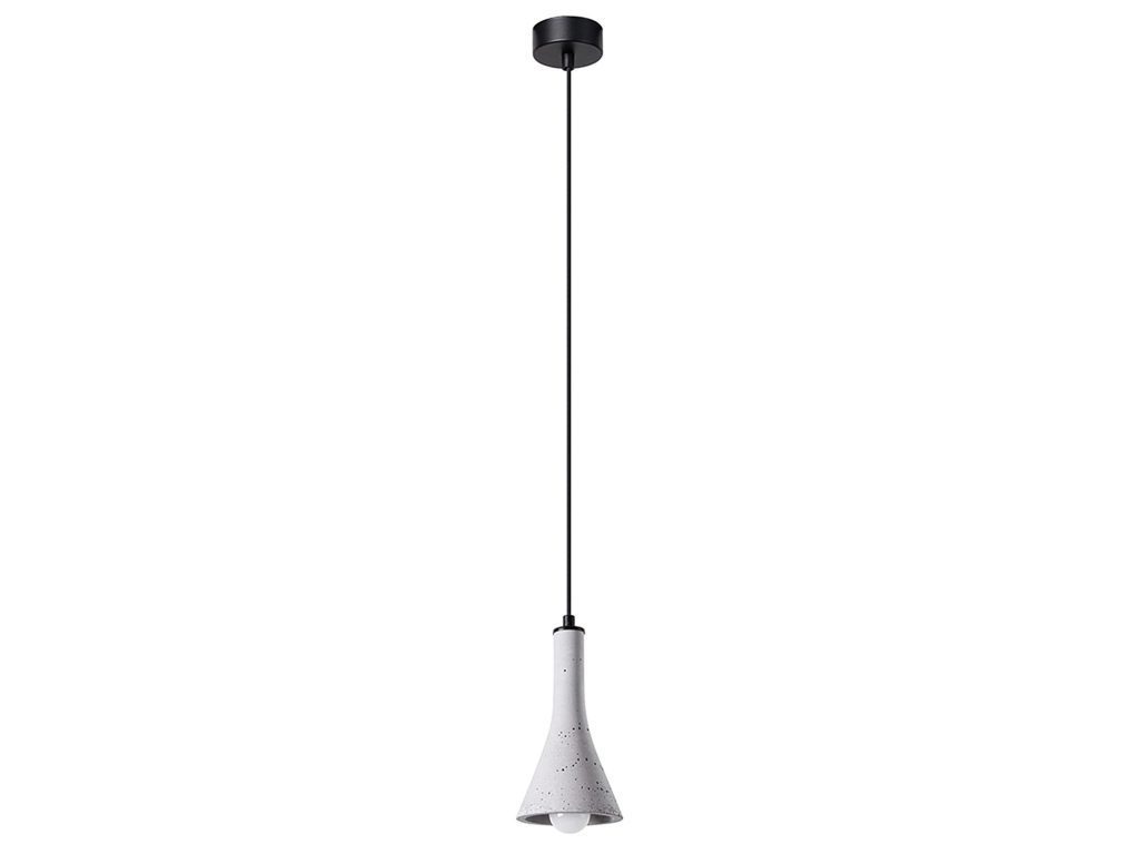 Betonowa Lampa Wisząca REALE 1 E14 Szara