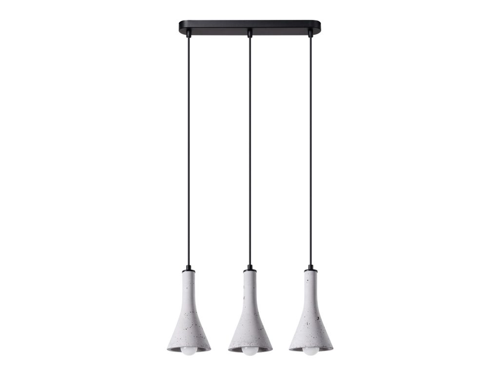 Betonowa Lampa Wisząca REALE 3L E14 Loft