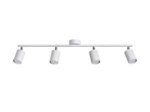 Miniaturka 7 - Lampa sufitowa spot z czterema reflektorami w białej oprawie