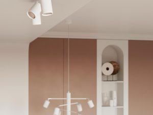 Miniaturka 3 - Lampa z regulowanymi reflektorami sufitowymi, styl nowoczesny