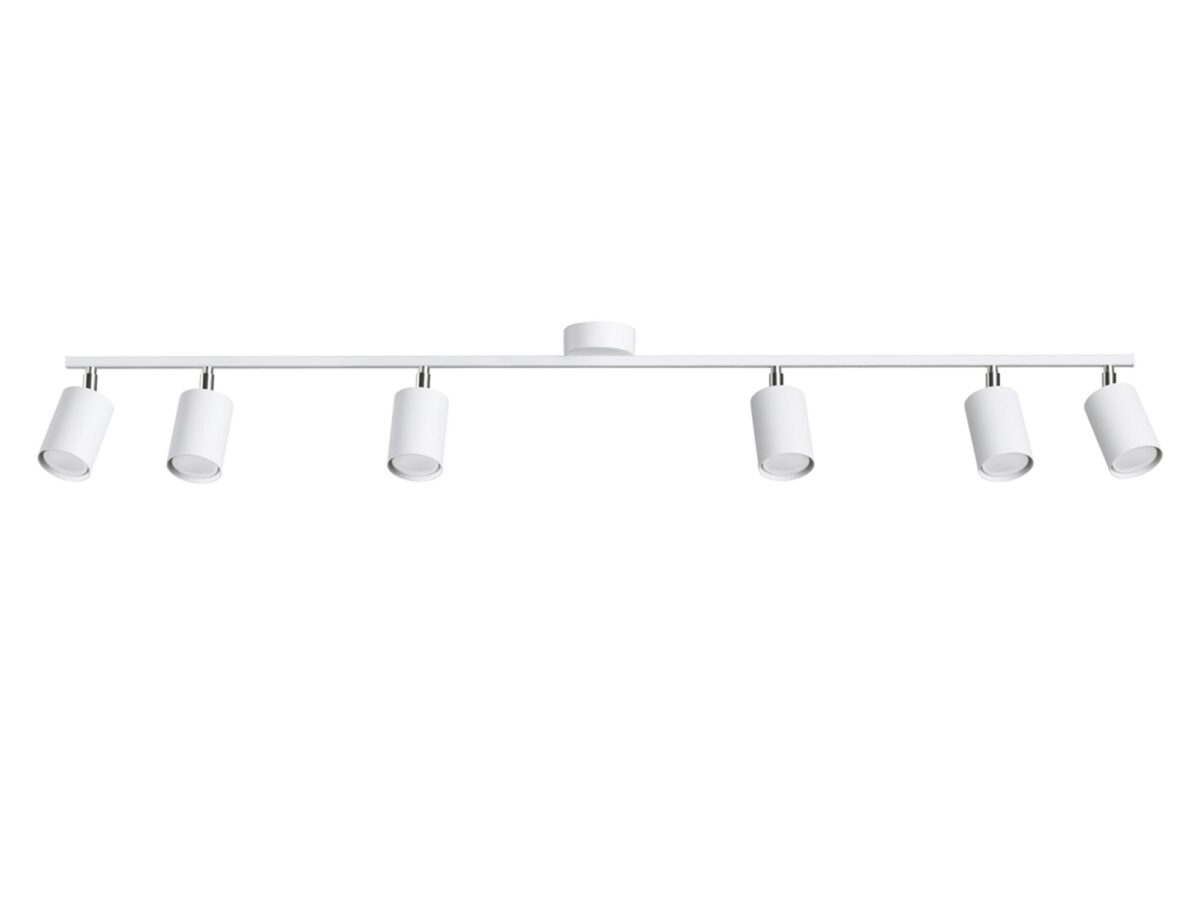 Nowoczesny Plafon LUMINO 6L Biały 135cm