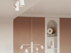 Miniaturka 4 - Biała lampa sufitowa typu spot z regulowanymi reflektorami