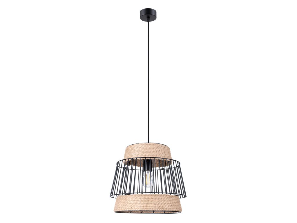 Lampa Wisząca LUCIDO Czarna E27 35cm Nowoczesna