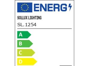 Miniaturka 9 - Klasa energetyczna lampy sufitowej – etykieta modelu SL.1254