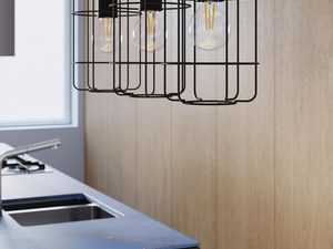 Miniaturka 7 - Schemat techniczny montażu lampy z metalowymi osłonami