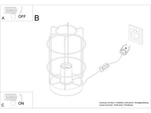 Miniaturka 8 - Instrukcja montażu lampy biurkowej z siatką stalową