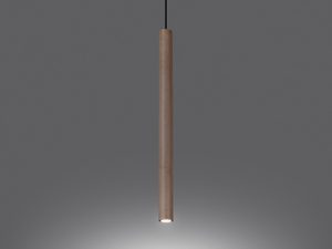 Miniaturka 3 - Pojedynczy zwis drewniany z czarnym przewodem