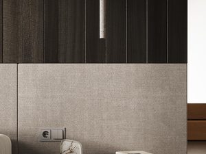 Miniaturka 4 - Nowoczesna zabudowa sypialni z pionową lampą LED