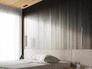 Miniaturka 6 - Nowoczesna sypialnia z minimalistycznymi lampami wiszącymi