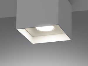 Miniaturka 2 - Szara nowoczesna lampa sufitowa LED w kształcie sześcianu