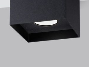 Miniaturka 8 - Czarna lampa LED w kształcie sześcianu, styl loftowy