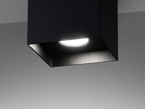 Miniaturka 9 - Nowoczesna czarna lampa LED z efektem punktowego światła