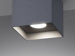 Miniaturka 16 - Szara lampa LED sześcienna do sufitów w stylu skandynawskim