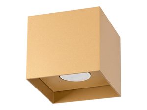 Miniaturka 21 - Złota nowoczesna lampa sufitowa LED do przedpokoju lub korytarza