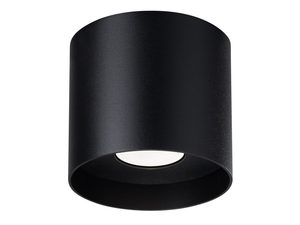 Miniaturka 7 - Czarna oprawa natynkowa LED z zaokrąglonym brzegiem – styl loftowy