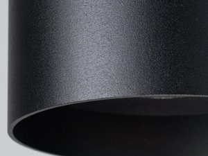 Miniaturka 10 - Zbliżenie na szarą oprawę natynkową z fakturą aluminium