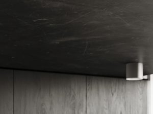 Miniaturka 18 - Lampa sufitowa LED w kolorze białym zamontowana w ciemnym suficie