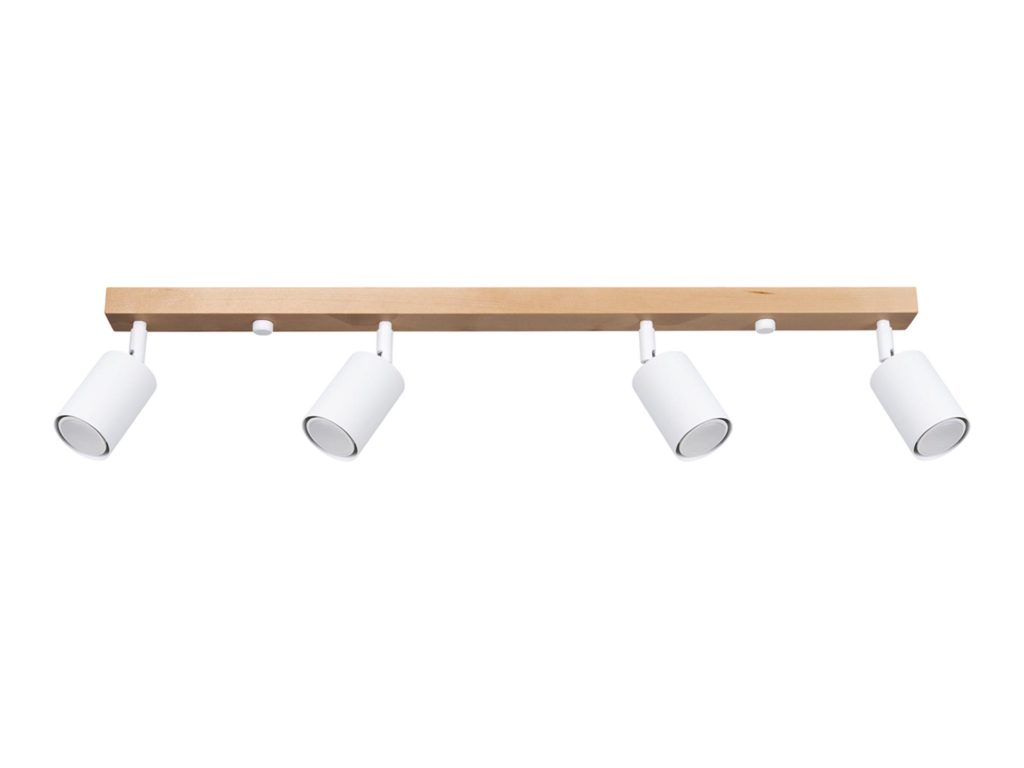Plafon CLARIS 4 w Stylu Loft Biały GU10 96cm