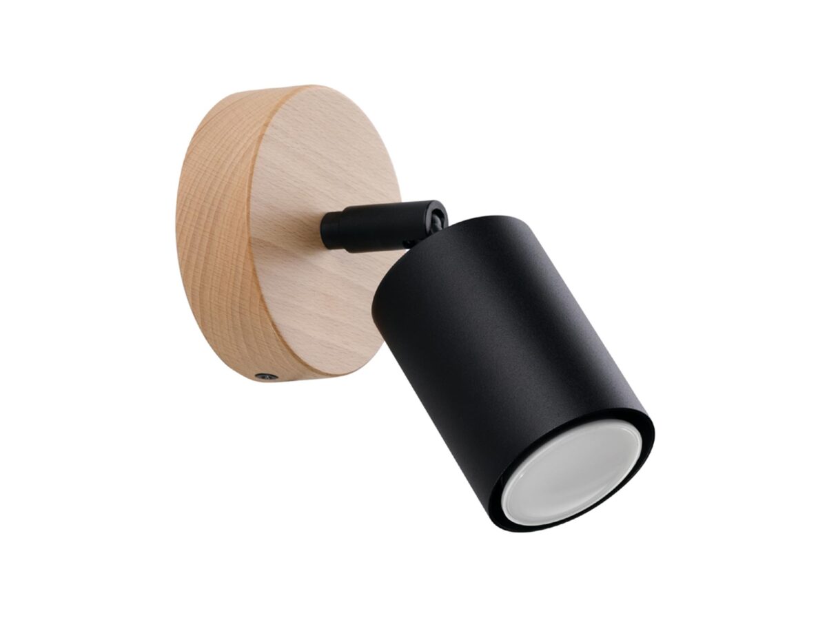 Kinkiet CLARIS w Stylu Industrialnym Czarny GU10 LED