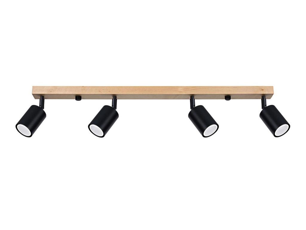 Lampa Sufitowa Ascetyczna Czarna Skandynawska – CLARIS 4