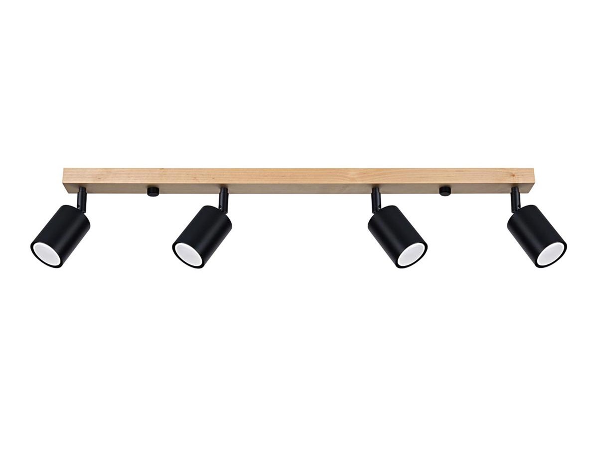 Lampa Sufitowa Ascetyczna Czarna Skandynawska – CLARIS 4