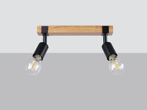 Miniaturka 1 - Reflektory na drewnianej listwie – dwa źródła światła na jasnym tle