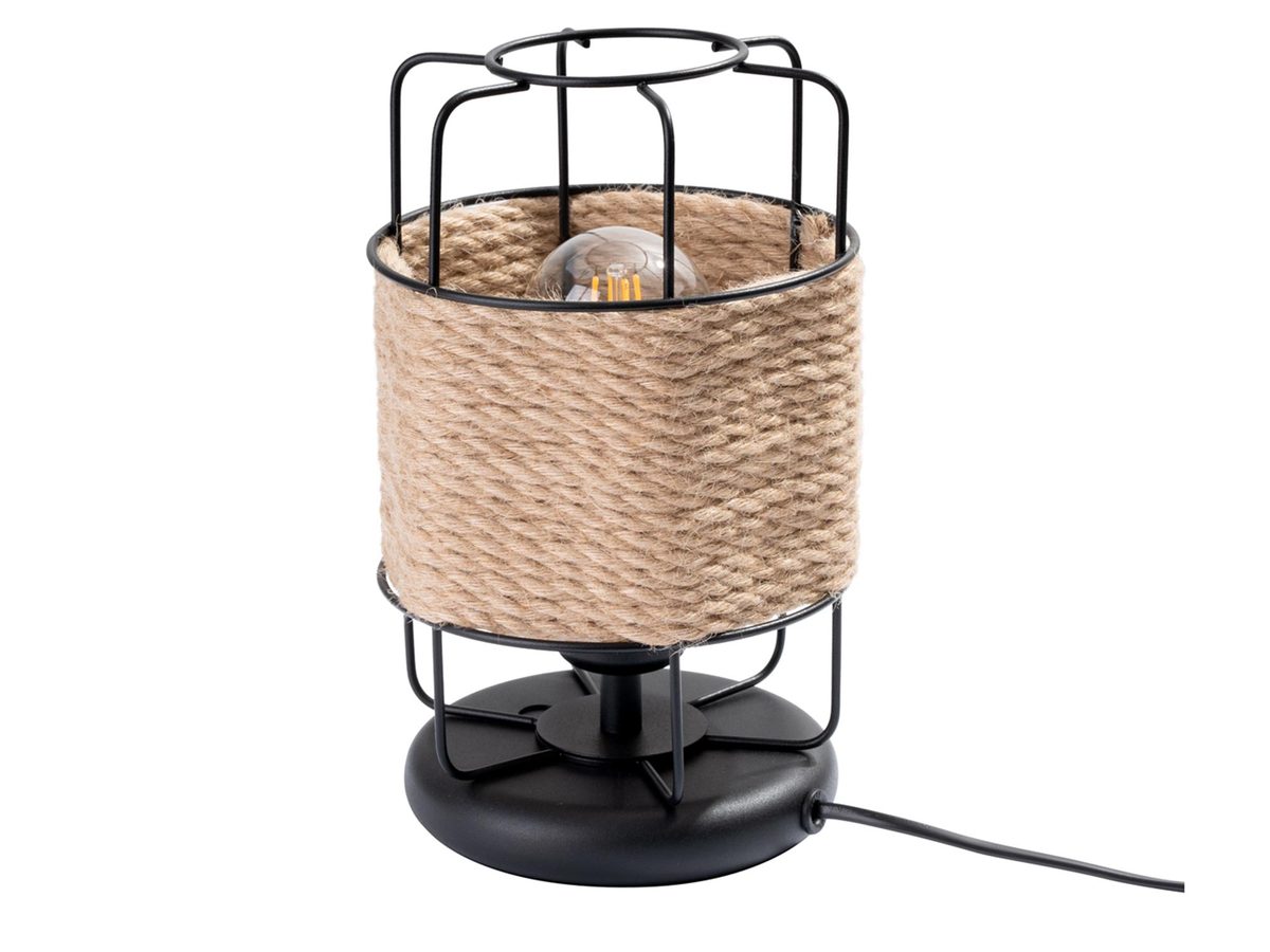 GIZAR Biurowa Lampa E27 15cm Czarna