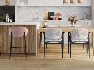 Miniaturka 4 - Kuchnia z wyspą i oświetleniem z naturalnym plecionym kloszem