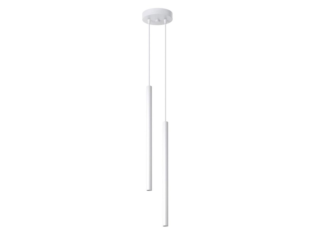 Nowoczesna Lampa Wisząca AUREO 2 Bianco Stal: Bianco Czarny Oro