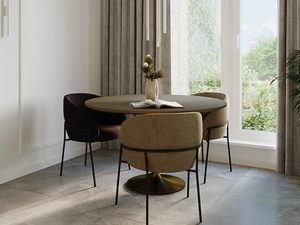 Miniaturka 6 - Jasna jadalnia z białymi tubowymi lampami sufitowymi