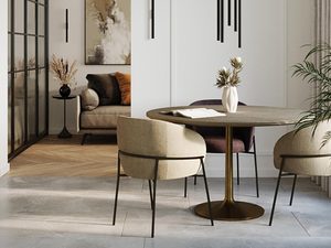 Miniaturka 12 - Czarne lampy sufitowe tubowe w eleganckim wnętrzu z zasłonami