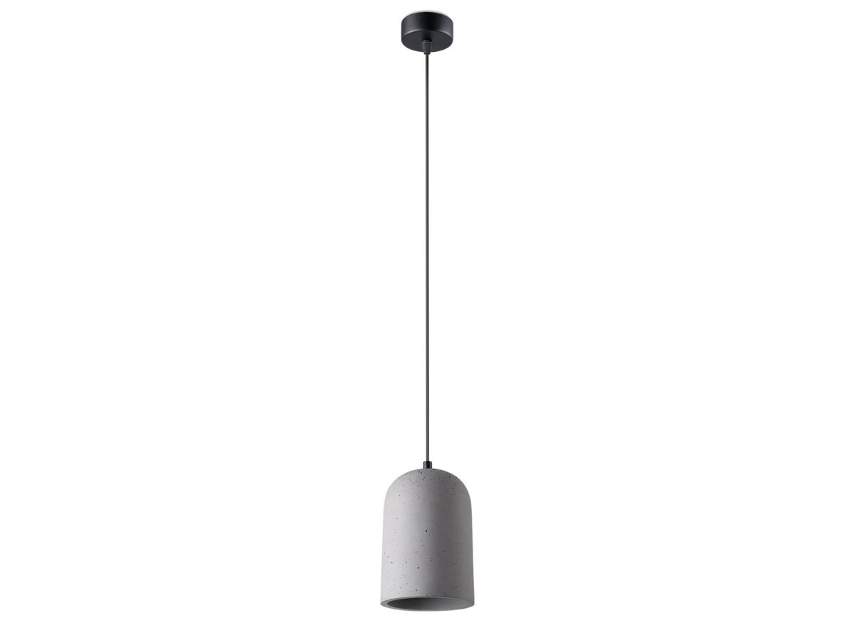 Lampa Wisząca MINI Betonowa Szaro-Czarna E27 LED