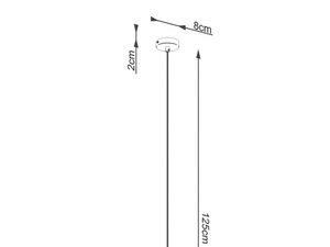 Miniaturka 7 - Lampa wisząca mini betonowa szaro-czarno