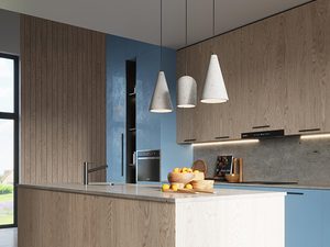 Miniaturka 5 - Nowoczesna kuchnia z trzema lampami z betonu architektonicznego