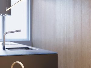 Miniaturka 7 - Prosty widok czołowy nowoczesnej oprawy LED do zawieszenia