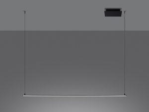 Miniaturka 3 - Zbliżenie na cienki profil lampy LED z dolnym światłem