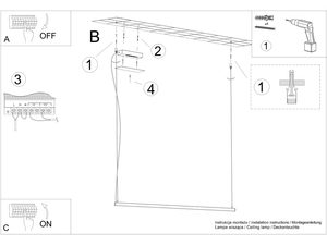 Miniaturka 15 - Rysunek montażowy do lampy LED