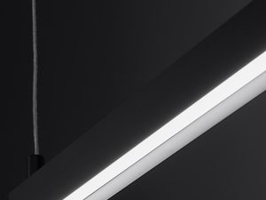 Miniaturka 5 - Nowoczesna lampa LED z czarnym profilem w geometrycznym stylu