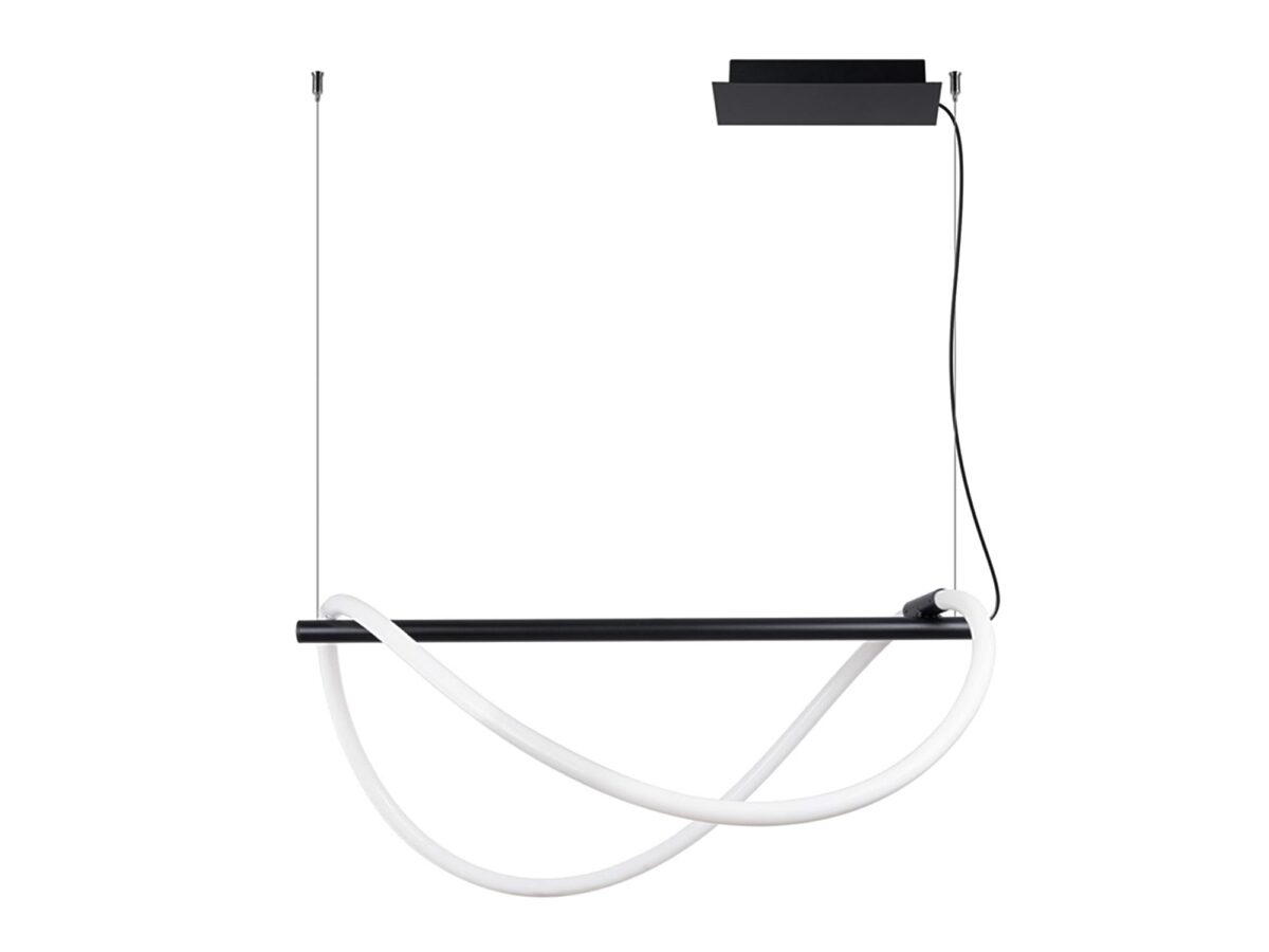 Nowoczesna Lampa Wisząca NEBULA 84 LED Czarna