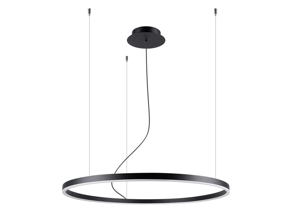 Żyrandol ORION 80 Czarny LED 48W 3000K Nowoczesny