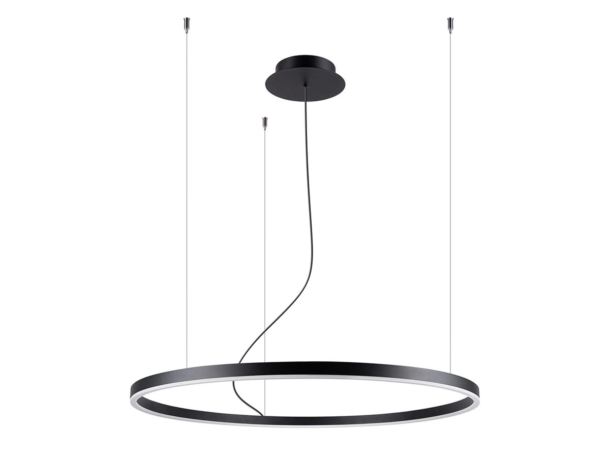 Żyrandol ORION 80 Czarny LED 48W 3000K Nowoczesny