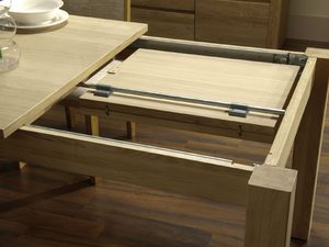 Miniaturka 9 - System rozkładania stołu dębowego, widok mechanizmu