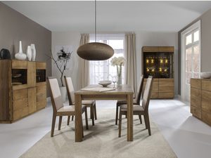 Miniaturka 5 - Klasyczna jadalnia z oświetleniem wiszącym i stołem z drewna