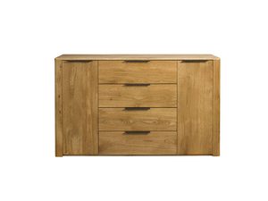 Miniaturka 9 - Drewniana komoda z szufladami i eleganckimi uchwytami