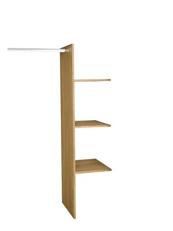 Dębowa półka wisząca z trzema poziomami ekspozycji